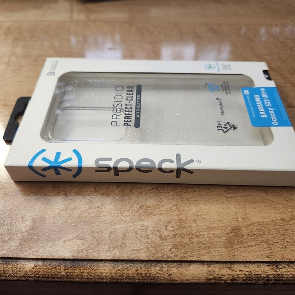 Speck Presidio Perfect-Clear w/ Glitter case for Samsung Galaxy S23 Ultra - Picture 4 of 9